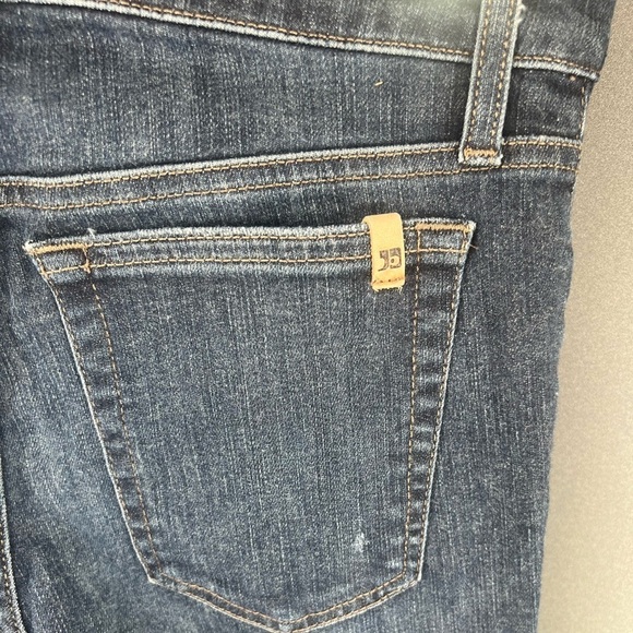 Joe’s Jeans Mid Rise Skinny Ankle Jeans With Raw Frayed Hem Dark Wash Size 26 - Picture 5 of 9